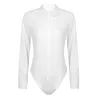 Elegant bodysuits - long sleeve blouse - with buttonsBlouses & shirts