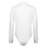 Elegant bodysuits - long sleeve blouse - with buttonsBlouses & shirts