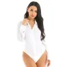Elegant bodysuits - long sleeve blouse - with buttonsBlouses & shirts