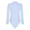 Elegant bodysuits - long sleeve blouse - with buttonsBlouses & shirts