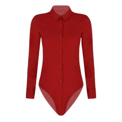 Elegant bodysuits - long sleeve blouse - with buttonsBlouses & shirts