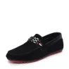 Modische Herrenloafer - flache Wildlederschuhe