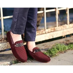 Fashionable men's loafers - shallow suede shoesShoes
