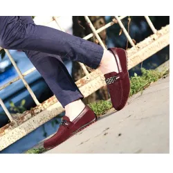 Fashionable men's loafers - shallow suede shoesShoes
