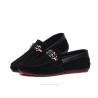 Fashionable men's loafers - shallow suede shoes