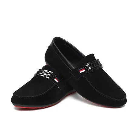 Fashionable men's loafers - shallow suede shoesShoes