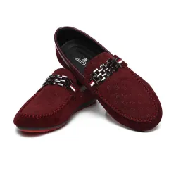 Fashionable men's loafers - shallow suede shoesShoes