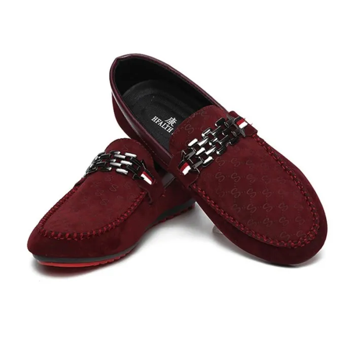 Fashionable men's loafers - shallow suede shoesShoes