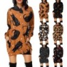 Mini hooded dress - loose pullover - with pockets - Halloween print - pumpkin - cats - spiderweb