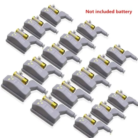 Internal hinge light - wardrobe - cupboard - LED induction lamp - 16 piecesFurniture