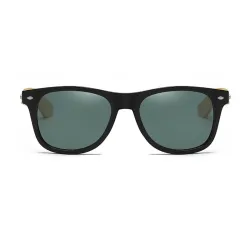 Klassische Retro-Sonnenbrille - Bambusholz - UV400 - Unisex