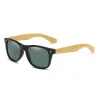 Klassische Retro-Sonnenbrille - Bambusholz - UV400 - Unisex