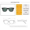 Klassische Retro-Sonnenbrille - Bambusholz - UV400 - Unisex