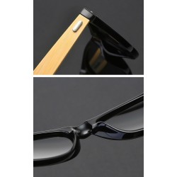 Classic retro sunglasses - bamboo wood - UV400 - unisex