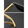 Klassische Retro-Sonnenbrille - Bambusholz - UV400 - Unisex