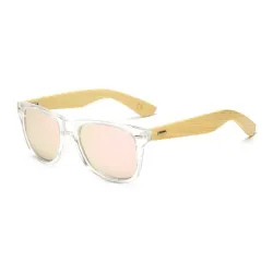 Stilvolle Sonnenbrille - polarisiert - Holzrahmen - Unisex