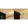 Stilvolle Sonnenbrille - polarisiert - Holzrahmen - Unisex