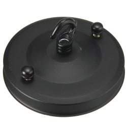 Retro ceiling lamp base - round holder - with hook - 105mm