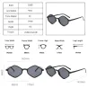 Modische quadratische Polygon-Sonnenbrille - UV400