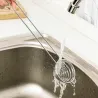 Eiweißtrenner - spiralförmiger Edelstahllöffel - langer Griff