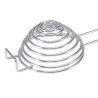 Eiweißtrenner - spiralförmiger Edelstahllöffel - langer Griff