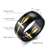Moveable Egyptian cross - stainless steel ringRings
