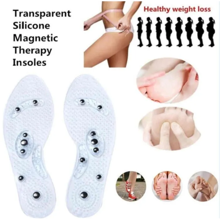 Magnetic foot therapy - silicone shoe insoles - slimming - weight lossFeet