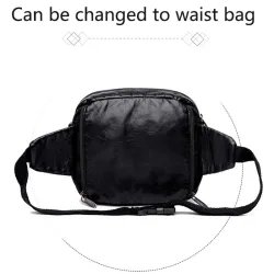 Small shoulder / waist bag - leather - rivets - zippersBags
