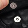 Kleine Schulter-/Gürteltasche - Leder - Nieten - Reißverschlüsse