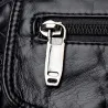 Kleine Schulter-/Gürteltasche - Leder - Nieten - Reißverschlüsse