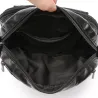 Kleine Schulter-/Gürteltasche - Leder - Nieten - Reißverschlüsse