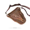 Trendy shoulder / waist small bag - genuine leather - bull head shapedBags