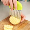 Kartoffelschneider - Chips - Pommes Frites Maker - Wellenmesser - Edelstahl