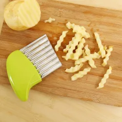 Kartoffelschneider - Chips - Pommes Frites Maker - Wellenmesser - Edelstahl