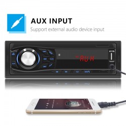 Bluetooth Autoradio - DIN 1 - MP3 - AUX - USB - FM - 12V