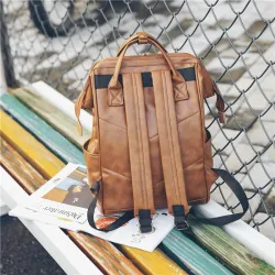Vintage-Lederrucksack - große Kapazität