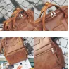 Vintage-Lederrucksack - große Kapazität
