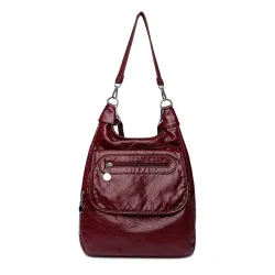 Multifunktionale Ledertasche - Rucksack - große Kapazität