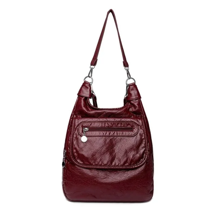 Multifunktionale Ledertasche - Rucksack - große Kapazität