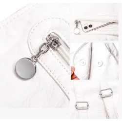 Multifunktionale Ledertasche - Rucksack - große Kapazität