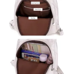 Multifunktionale Ledertasche - Rucksack - große Kapazität
