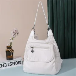 Multifunktionale Ledertasche - Rucksack - große Kapazität