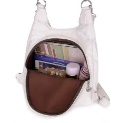 Multifunktionale Ledertasche - Rucksack - große Kapazität