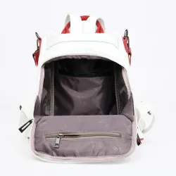 Modischer Rucksack - Diebstahlschutz - Leder - Nietensterne - großes Fassungsvermögen