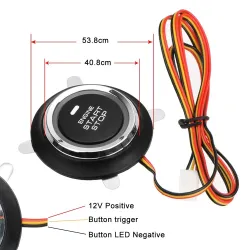 Universal car engine Start / Stop button - keyless switch - LED - 12VSwitches
