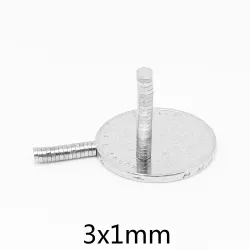 N35 - Neodym-Magnet - runde Scheibe - 3 mm * 1 mm - 100 Stück