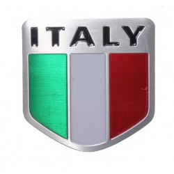 Italienische Flagge - Metallemblem Italien - Autoaufkleber