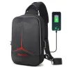 Diebstahlsichere Umhängetasche mit USB-Anschluss - Umhängetasche - Brusttasche aus PVC
