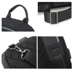 Diebstahlsichere Umhängetasche mit USB-Anschluss - Umhängetasche - Brusttasche aus PVC