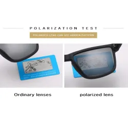 Quadratische Vintage-Sonnenbrille - polarisiert - Unisex